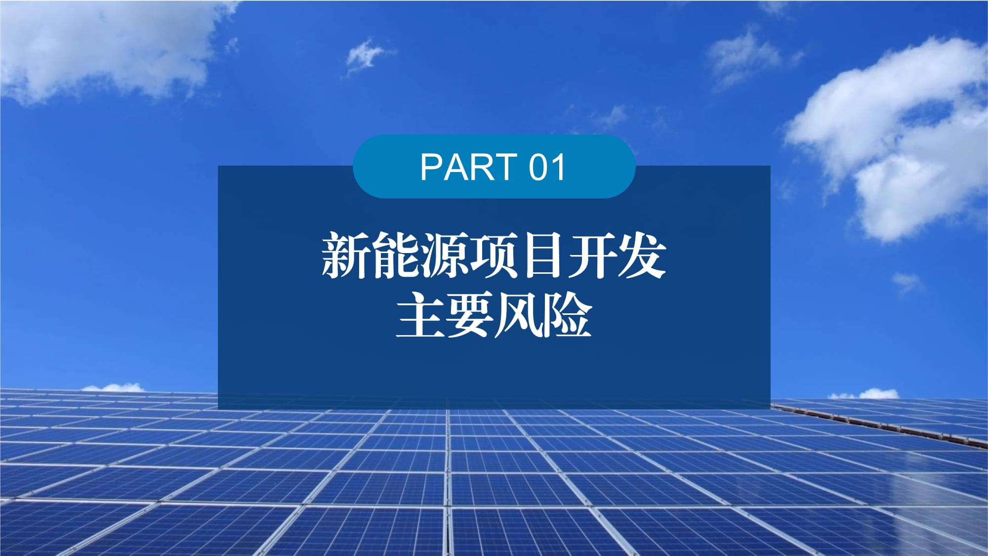新能源項目投資開發(fā)風(fēng)險與機遇應(yīng)對